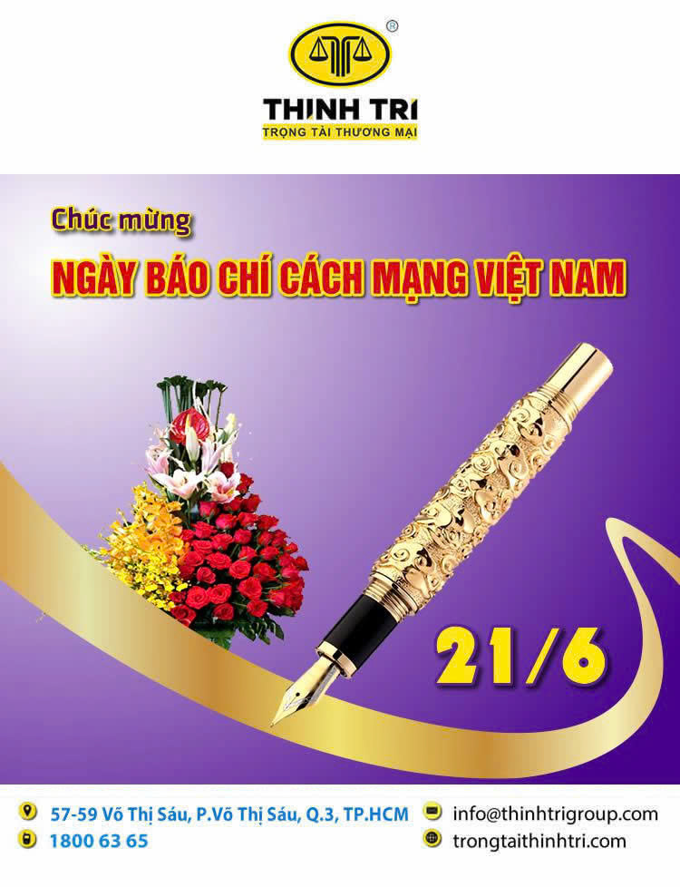 TRUNG TÂM TRỌNG TÀI THƯƠNG MẠI THỊNH TRÍ KỶ NIỆM 100 NĂM NGÀY BÁO CHÍ CÁCH MẠNG VIỆT NAM (21/6/1925 - 21/6/2025)