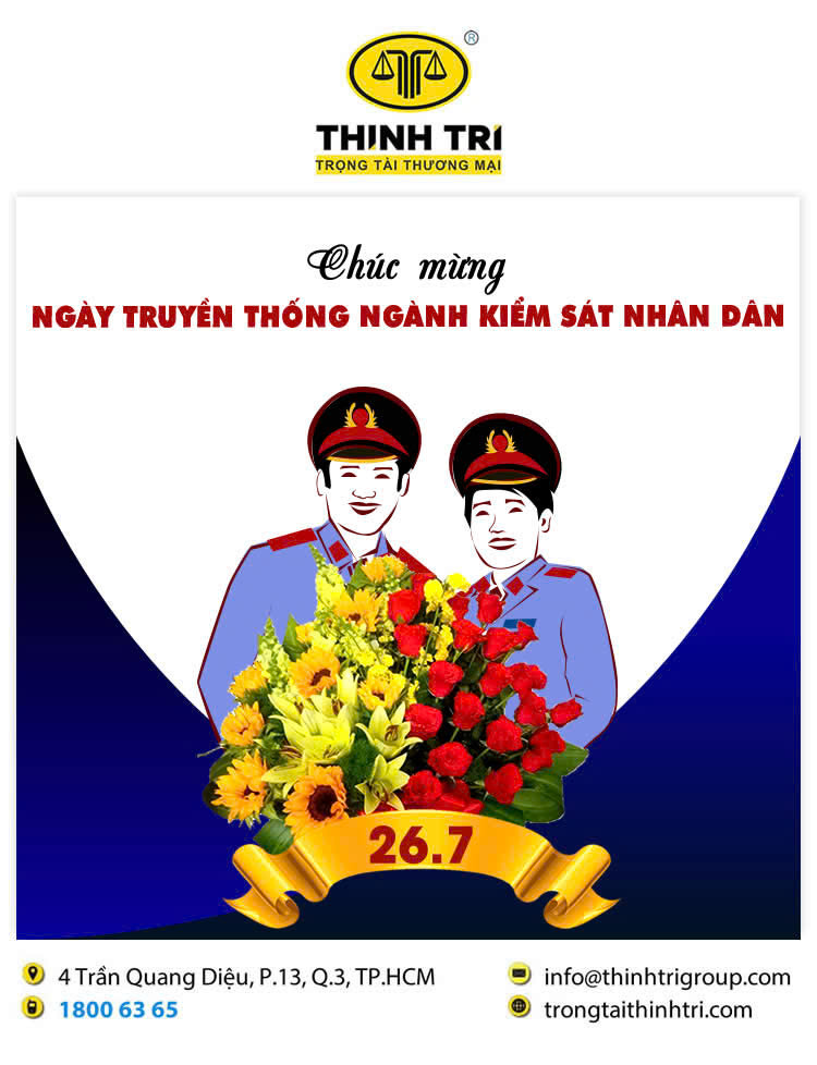 TRUNG TÂM TRỌNG TÀI THƯƠNG MẠI THỊNH TRÍ CHÚC MỪNG NGÀY TRUYỀN THỐNG NGÀNH KIỂM SÁT NHÂN DÂN