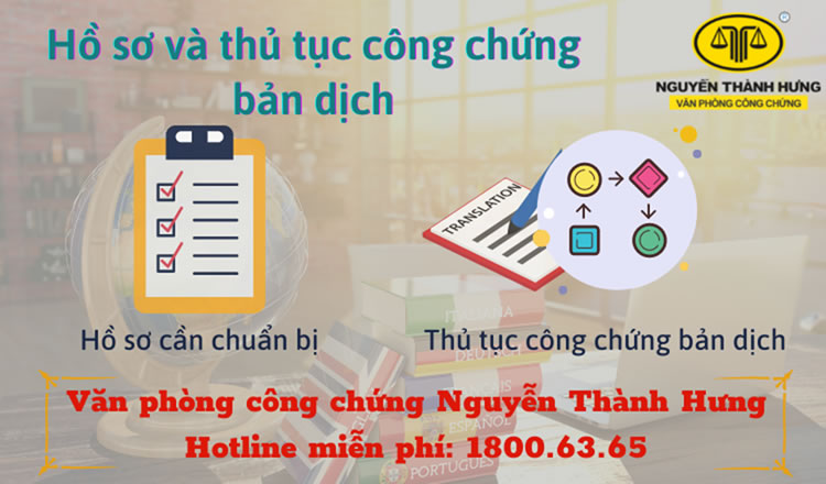 Hồ sơ và thủ tục công chứng bản dịch