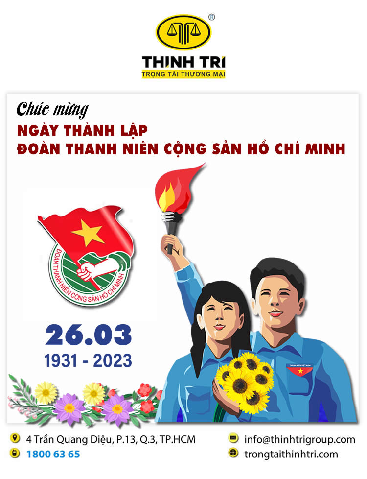 Chúc mừng ngày thành lập Đoàn TNCS Hồ Chí Minh 26/3/2023