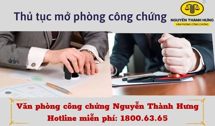 Thủ tục mở phòng công chứng