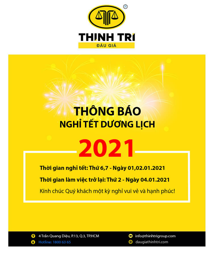 THINH TRI LAW SYSTEM NOTIFICATION OF TET HOLIDAY HOLIDAYS 2021
