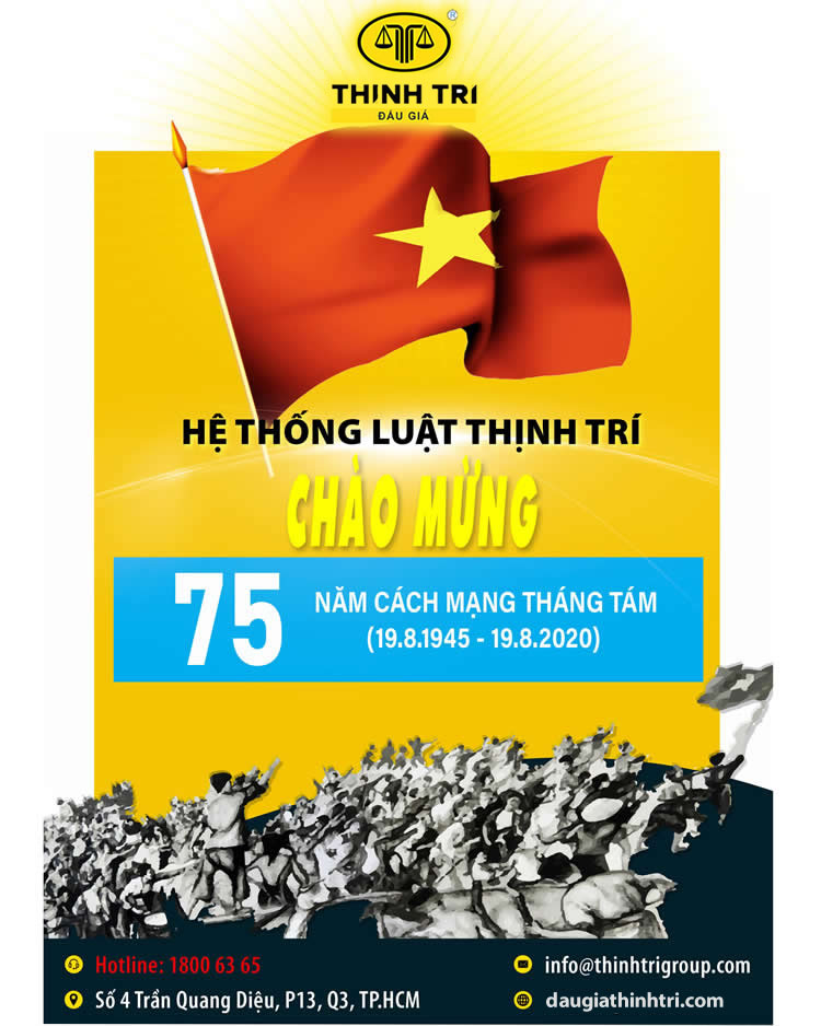 THINH TRI LAW SYSTEM celebrates the 75 years of the August Revolution (19 August , 1945 - 19 August , 2020)