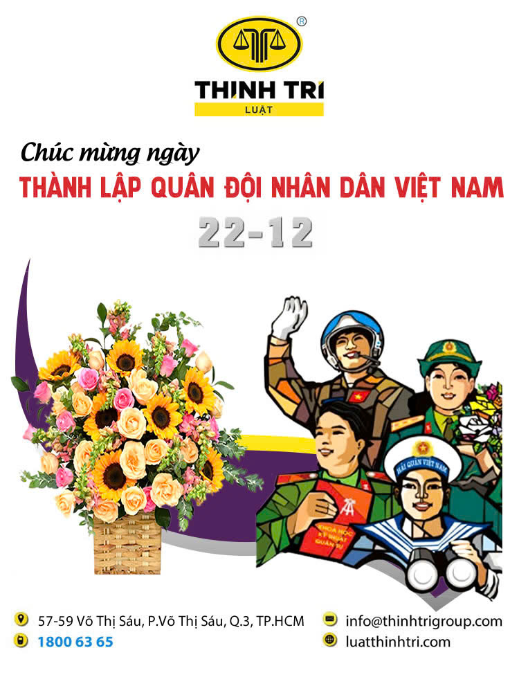 CÔNG TY LUẬT TNHH THỊNH TRÍ KỶ NIỆM 80 NĂM NGÀY THÀNH LẬP QUÂN ĐỘI NHÂN DÂN VIỆT NAM (22/12/1944 - 22/12/2014)