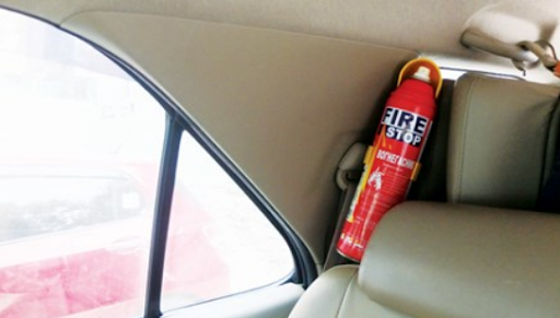 Cars with 9 seats or less are not required to have fire-fighting means