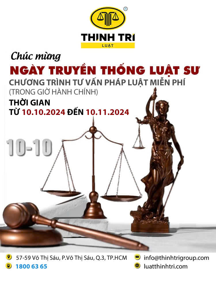 CÔNG TY LUẬT TNHH THỊNH TRÍ CHÚC MỪNG NGÀY TRUYỀN THỐNG LUẬT SỰ VIỆT NAM 10/10/2024