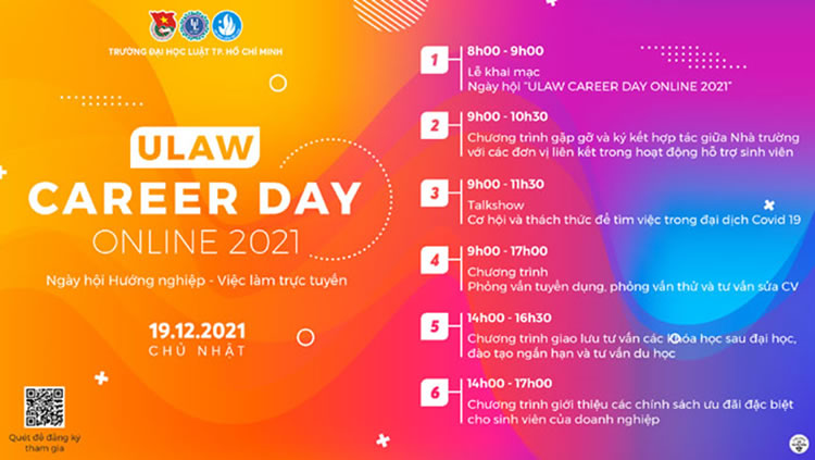 Ngày hội hướng nghiệp và việc làm trực tuyến ULAW CAREER DAY ONLINE năm 2021