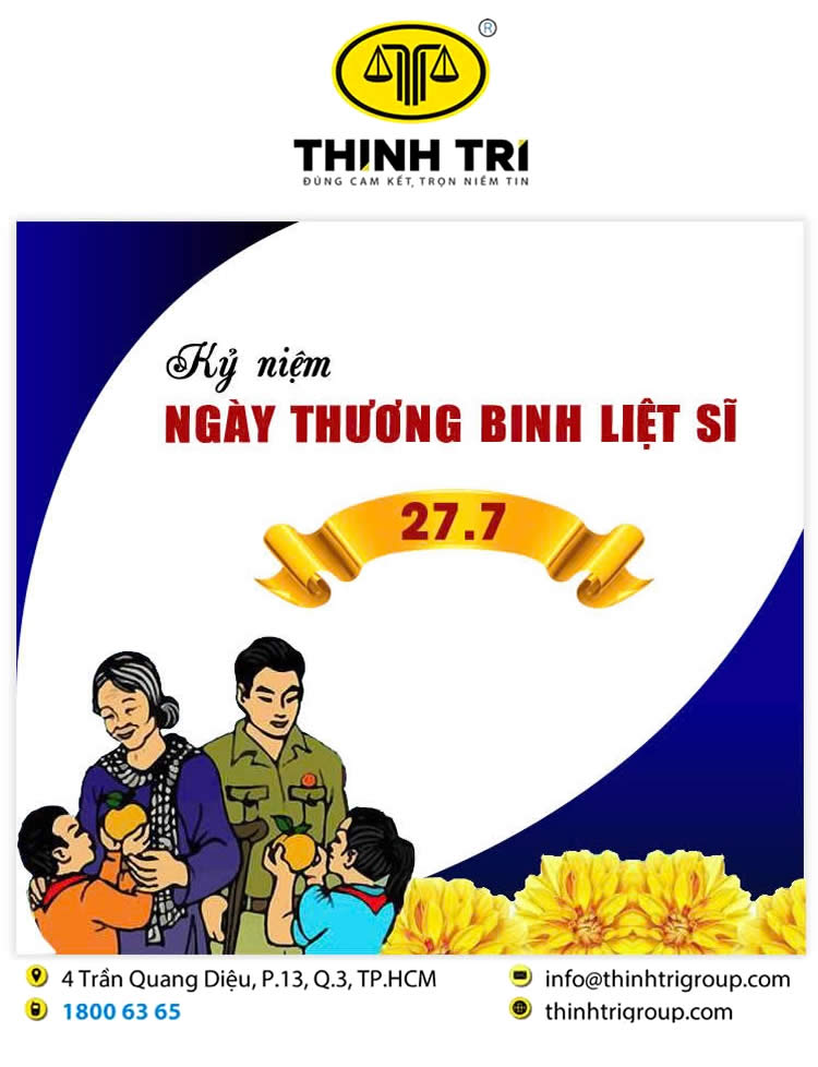 HỆ THỐNG LUẬT THỊNH TRÍ KỶ NIỆM 77 NĂM NGÀY THƯƠNG BINH LIỆT SĨ ( 27/7/1947-27/7/2024 )