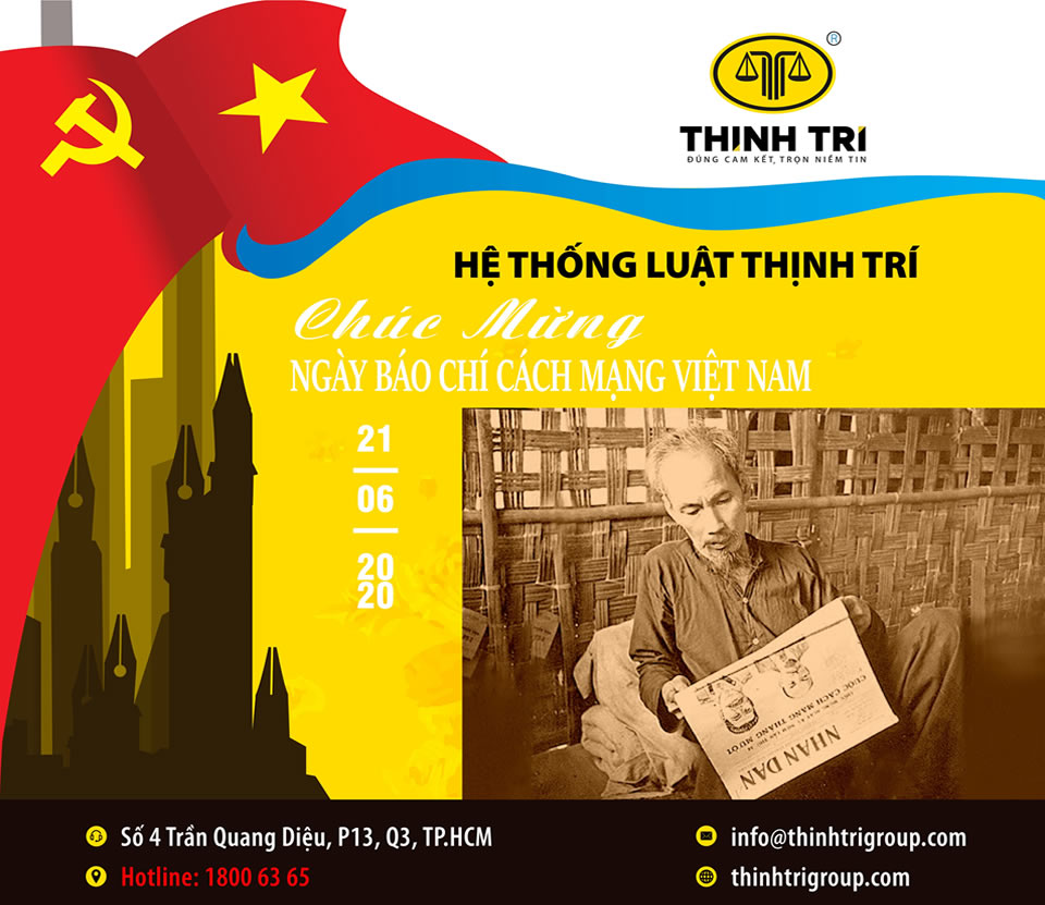 Hệ Thống Luật Thịnh Trí chúc mừng ngày Nhà Báo Cách Mạng Việt Nam 21/06/2020