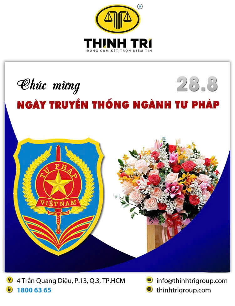 HỆ THỐNG LUẬT THỊNH TRÍ CHÚC MỪNG NGÀY THÀNH LẬP NGÀNH TƯ PHÁP VIỆT NAM