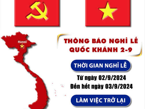 TRUNG TÂM TRỌNG TÀI THƯƠNG MẠI THỊNH TRÍ THÔNG BÁO NGHỈ LỄ QUỐC KHÁNH 02/9/2024