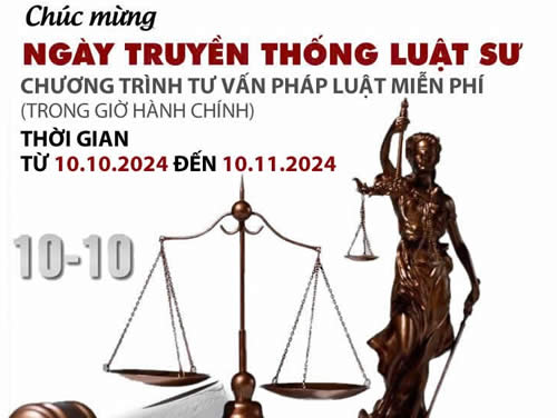 TRUNG TÂM TRỌNG TÀI THƯƠNG MẠI THỊNH TRÍ CHÚC MỪNG NGÀY TRUYỀN THỐNG LUẬT SỰ VIỆT NAM 10/10/2024