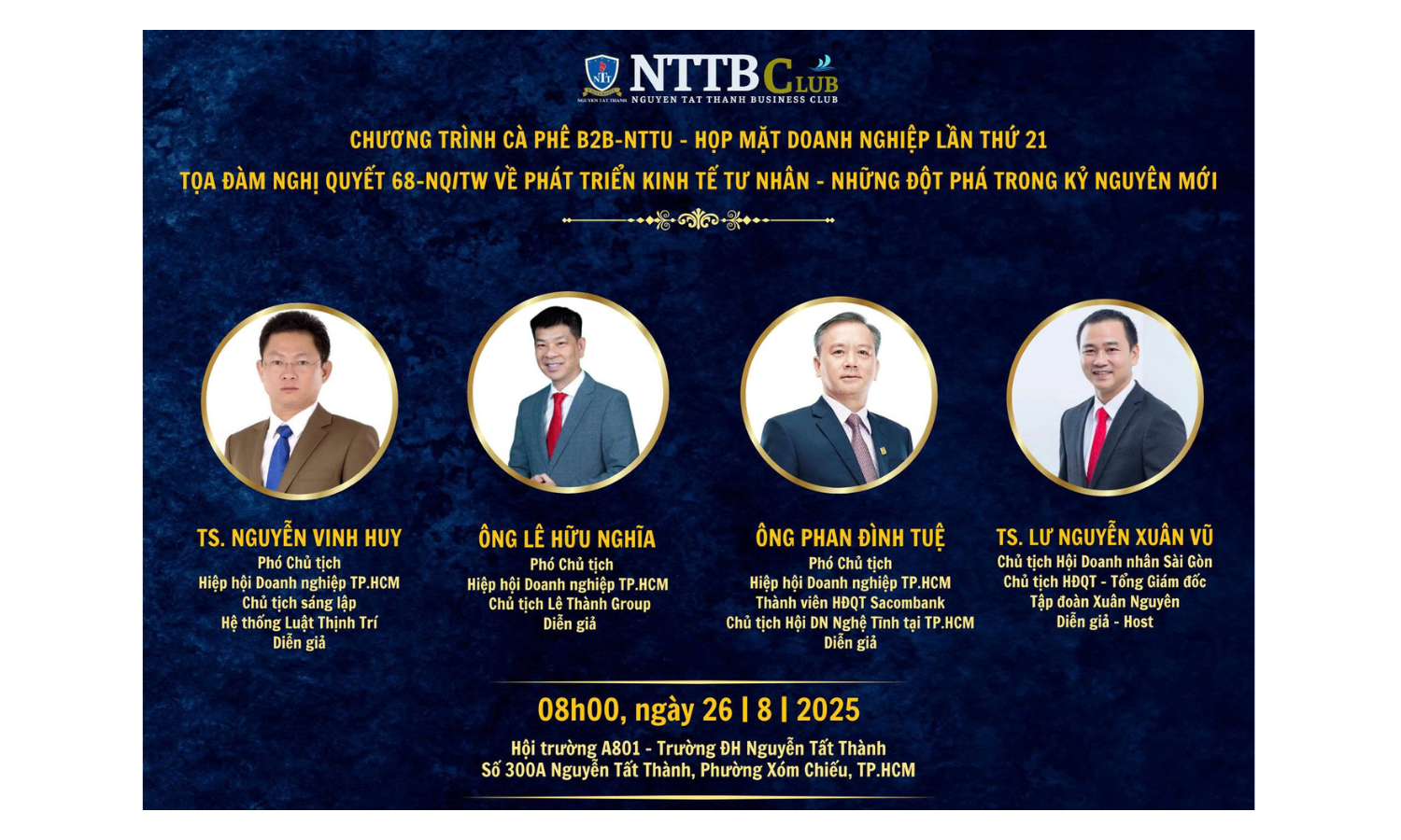 Tọa đàm Nghị quyết 68-NQ/TW: Phát triển kinh tế tư nhân – Những đột phá trong kỷ nguyên mới.